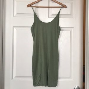 Green Akira spaghettini strap dress - Size L